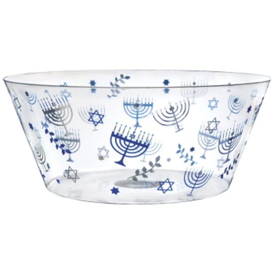 PartyMart. TABLEWARE HANUKKAH HOT STAMPED PLASTIC SERVING BOWL