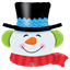 Image de 36" SMILLIN' SNOWMAN SUPER SHAPE