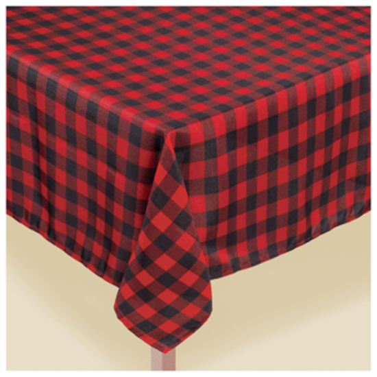 Picture of TABLEWARE - BUFFALO PLAID FABRIC TABLE COVER - 60" x 104"