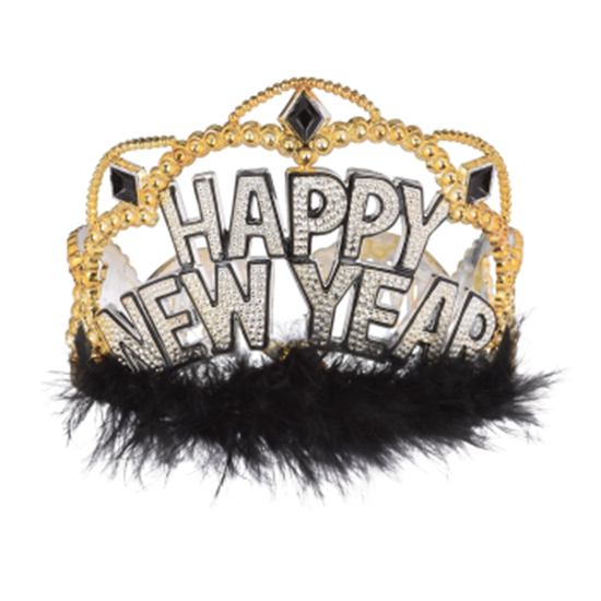 Image sur WEARABLES - HAPPY NEW YEAR  TIARA - BLACK/GOLD/SILVER