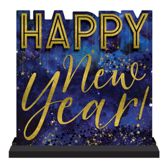 Image sur DECOR - MIDNIGHT NEW YEAR EVE STANDING MDF SIGN