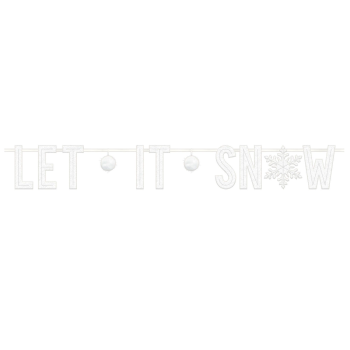 Picture of DECOR - LET IT SNOW FELT BANNER