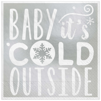 Image de TABLEWARE - BABY IT'S COLD OUTSIDE  BEVERAGE NAPKINS