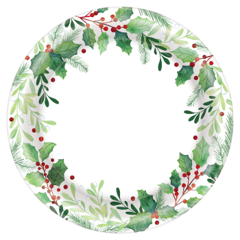 Picture of TABLEWARE - TRADITIONAL HOLLY 7" PLATES 