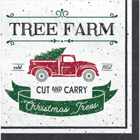 Image sur TABLEWARE - TREE FARM LUNCHEON NAPKINS