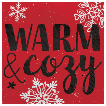 Image de TABLEWARE - WARM AND COZY  BEVERAGE NAPKINS