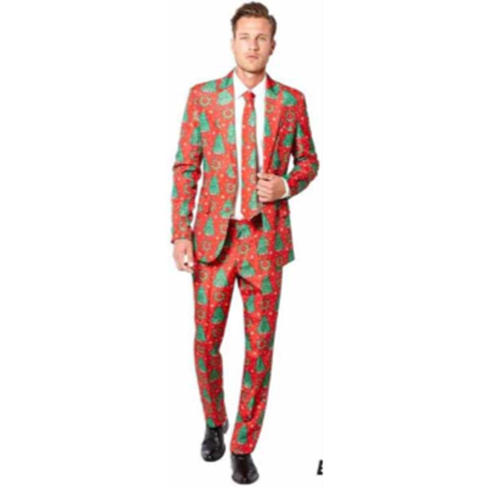 Image sur WEARABLES - CHRISTMAS TREE RED MEN'S SUIT - LARGE