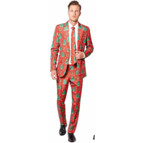 Image sur WEARABLES - CHRISTMAS TREE RED MEN'S SUIT - EXTRA LARGE
