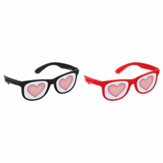 Picture of WEARABLES - VALENTINE HEART PRINTED SCREEN GLASSES