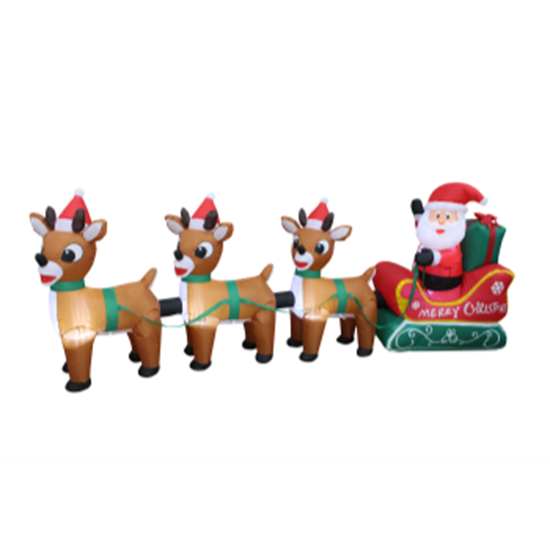Picture of DECOR - INFLATABLE 7' SANTA AND SLEIGH