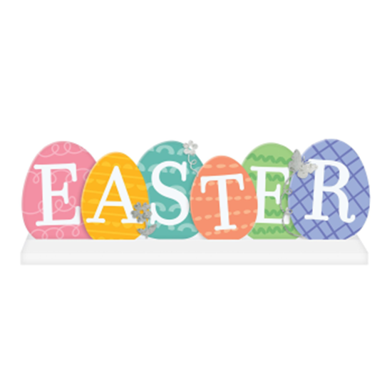 Picture of DECOR - EASTER EGG STANDING SIGN