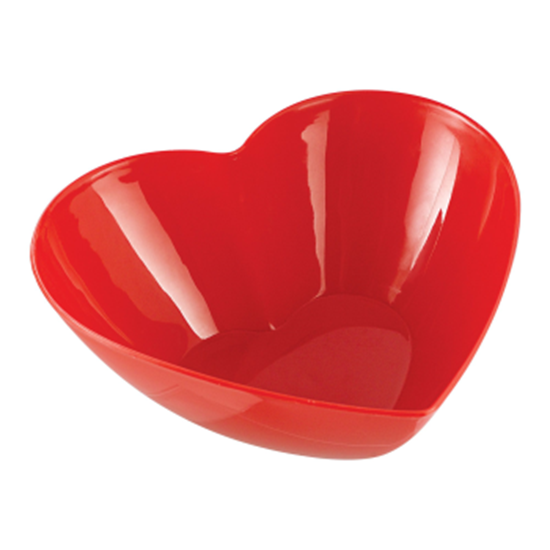 Image sur TABLEWARE - HEART SHAPED PLASTIC BOWL