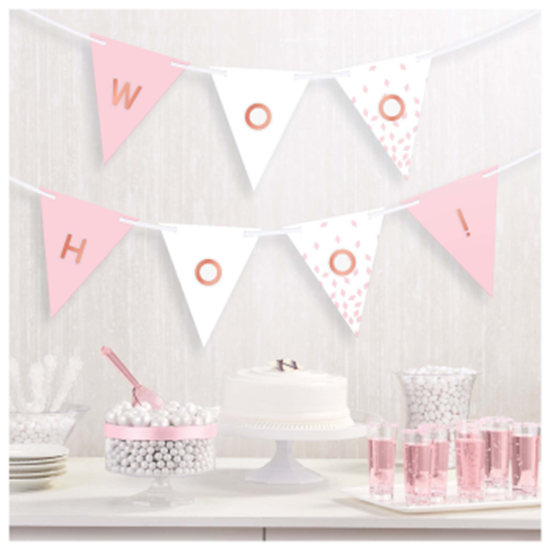 Image sur DECOR - PENNANT BANNER CUSTOMIZABLE - ROSE GOLD