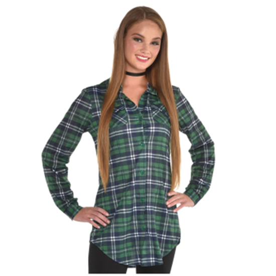 Picture of WEARABLES - GREEN PLAID SHIRT SMALL/MEDIUM