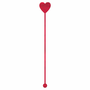 Picture of DECOR - HEART PLASTIC DRINK STIRRERS 