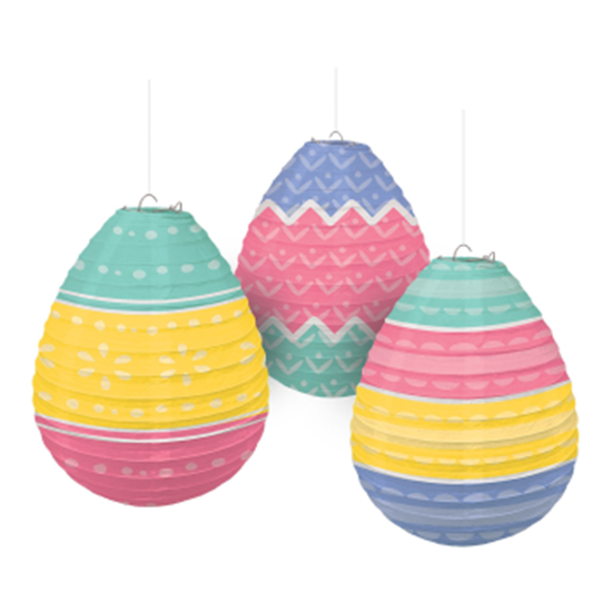Picture of DECOR - EGG SHAPED PAPER LANTERNS 