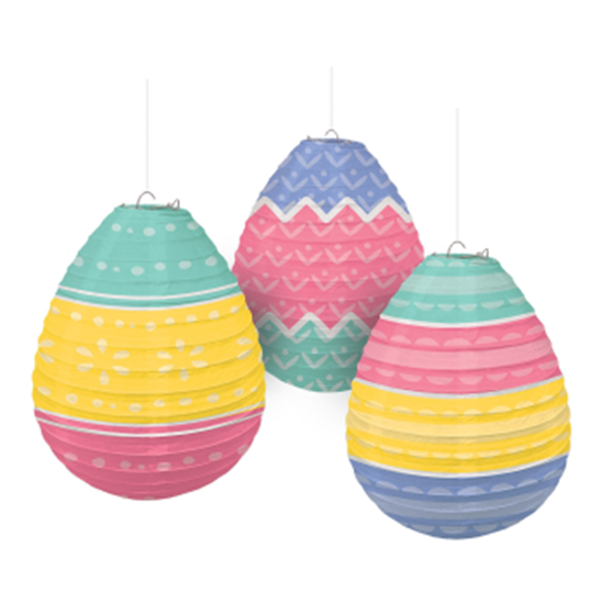 Image sur DECOR - EGG SHAPED PAPER LANTERNS 