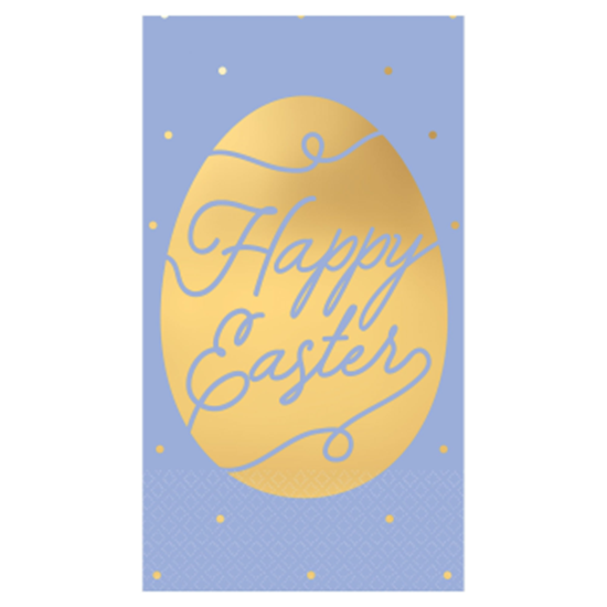 Picture of TABLEWARE - HAPPY EASTER HOT STAMPED GUEST TOWELS