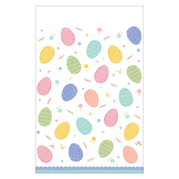 Image de TABLEWARE - PRETTY PASTELS EASTER PLASTIC TABLE COVER