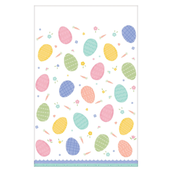 Image sur TABLEWARE - PRETTY PASTELS EASTER PLASTIC TABLE COVER