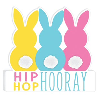 Image de DECOR - HIP HOP HOORAY BUNNY SIGN