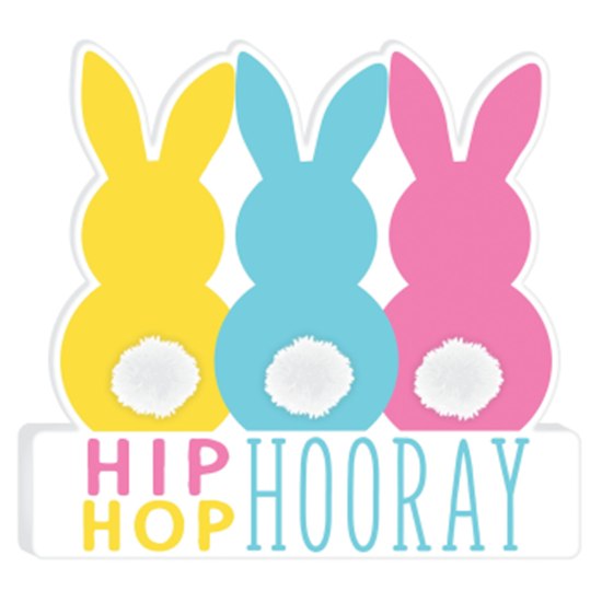 Picture of DECOR - HIP HOP HOORAY BUNNY SIGN