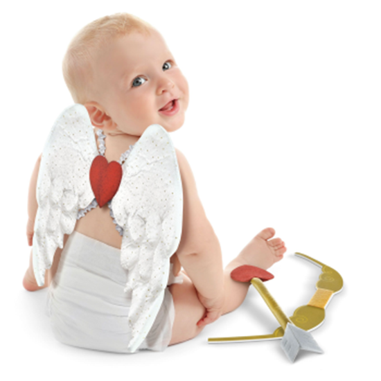 Picture of WEARABLES - VALENTINE'S DAY CHILD CUPID KIT - 0-6 MONTHS