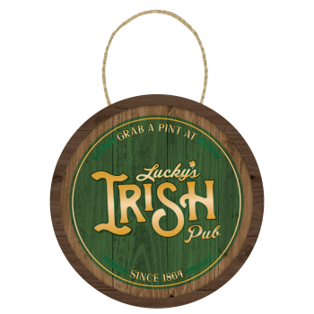 Image de DECOR - ST PAT'S HANGING BARREL SIGN