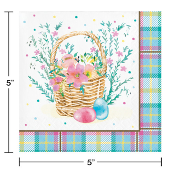 Picture of TABLEWARE - STORYBOOK EASTER BUNNY BEVERAGE NAPKINS