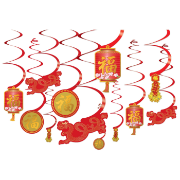 Image de DECOR - CHINESE NEW YEAR SWIRL DECORATIONS