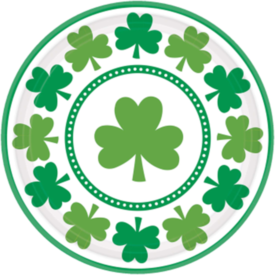 Image sur TABLEWARE - LUCKY SHAMROCK 9" PLATES