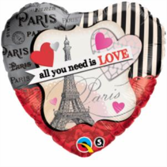 Image sur 18" FOIL - ALL YOU NEED IS LOVE