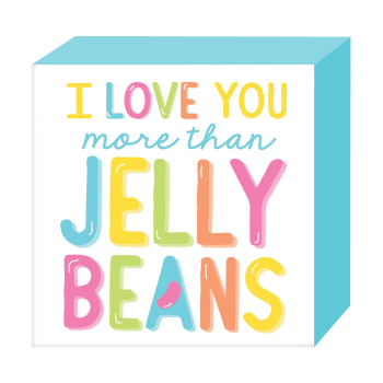 Image de DECOR - LOVE YOU MORE THE JELLY BEANS PLAQUE