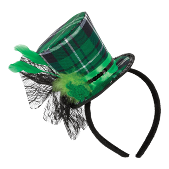 Image sur WEARABLES - PLAID DELUXE TOP HAT HEADBAND
