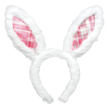 Image de WEARABLES - BUNNY EARS PINK PLAID