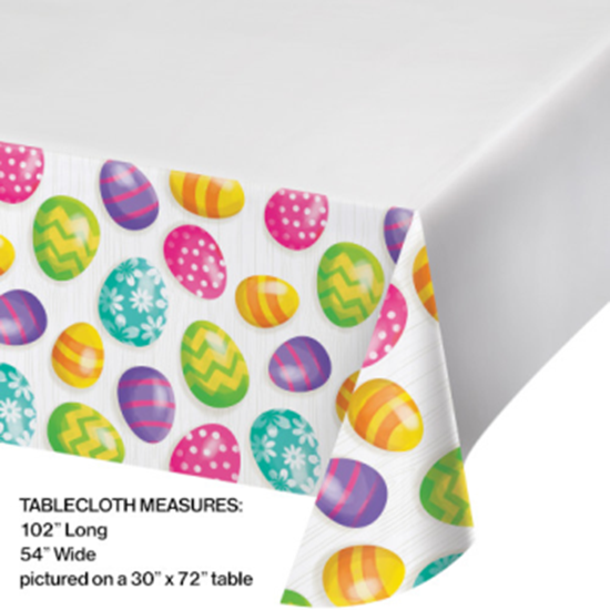 Image sur TABLEWARE - EASTER EGGS PLASTIC TABLE COVER