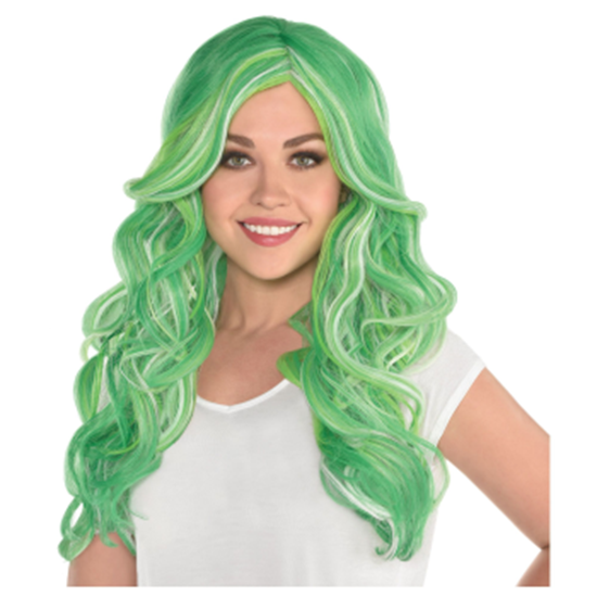 Image sur WEARABLES - MAGICAL GREEN LONG WIG
