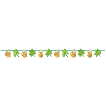 Image de DECOR - BEER & SHAMROCK FOIL BANNER