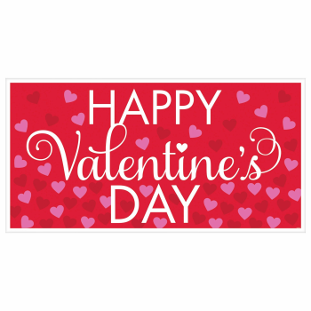 Image de DECOR - VALENTINES LARGE BANNER - VINYL