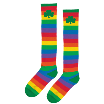 Picture of WEARABLES - ST PAT'S RAINBOW KNEE SOCKS