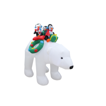 Image de DECOR - INFLATABLE 7' POLAR BEAR AND FRIENDS