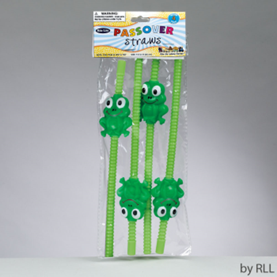 Image sur PASSOVER - FROG PLASTIC STRAW