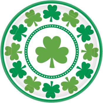 Image de TABLEWARE - LUCKY SHAMROCKS 7" PLATES