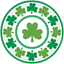 Picture of TABLEWARE - LUCKY SHAMROCKS 7" PLATES