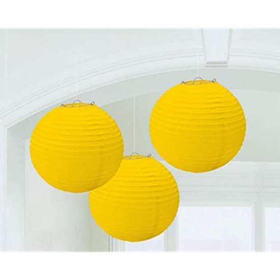 Picture of YELLOW PAPER LANTERNS - 9 1/2"