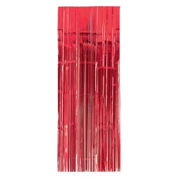 Picture of RED METALLIC CURTAIN - 3'X8'