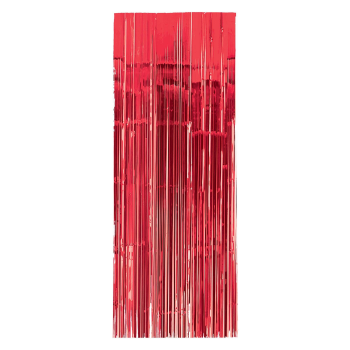 Image de RED METALLIC CURTAIN - 3'X8'