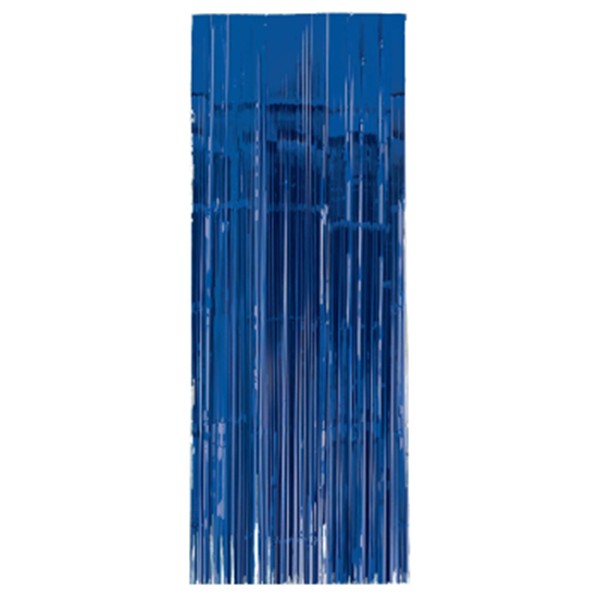 Image sur BLUE METALLIC CURTAIN - 3'X8'