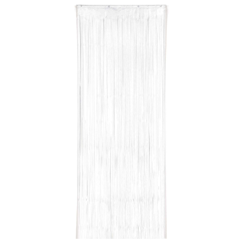 Image de WHITE METALLIC CURTAIN - 3'X8'