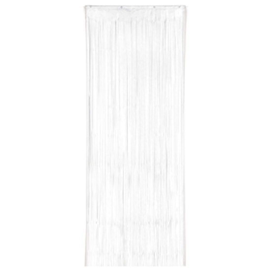 Picture of WHITE METALLIC CURTAIN - 3'X8'